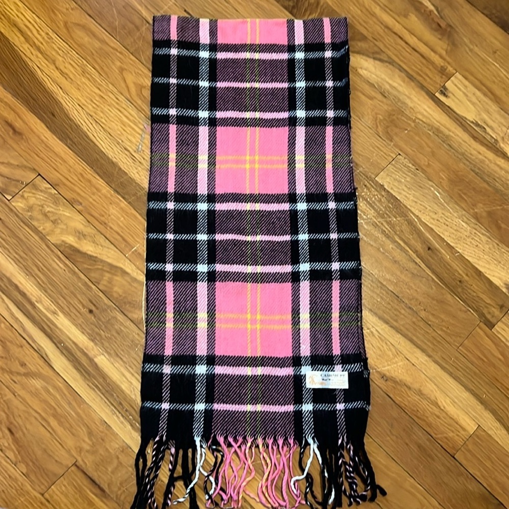 Royal Rossi 100% Cashmere Plaid Scarf